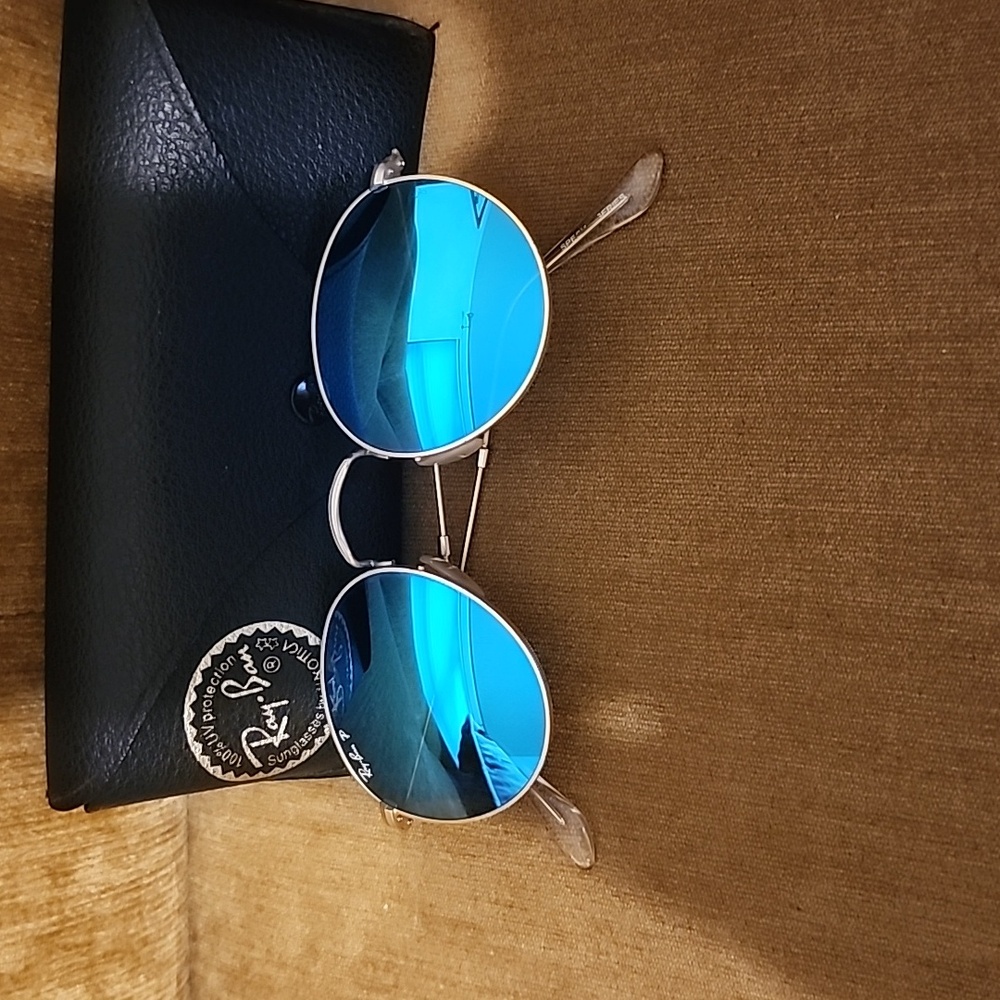 Ray-Ban Gold Sunglasses Round Metal